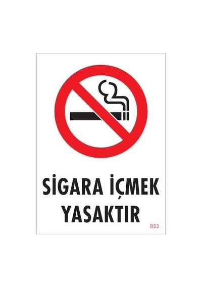 İçmek Yasaktır Uyarı Levhası 25x35 Kod:853