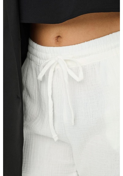 Only Jdy Kadın Geniş Paça Pantolon Jdytheıs Lıfe Wide Pant Günlük Rahat Pantolon Krem