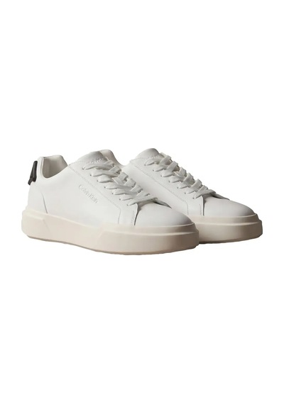 Calvin Klein Chunky Cupsole Laceu, 01w Erkek Beyaz Günlük Spor Ayakkabı