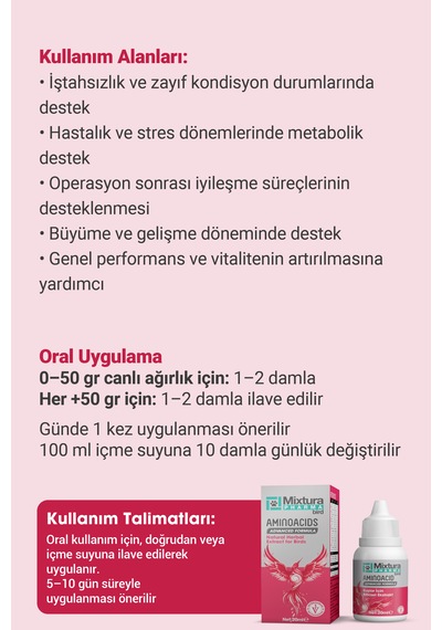 Mixtura Pharma Bird Amınoacıds