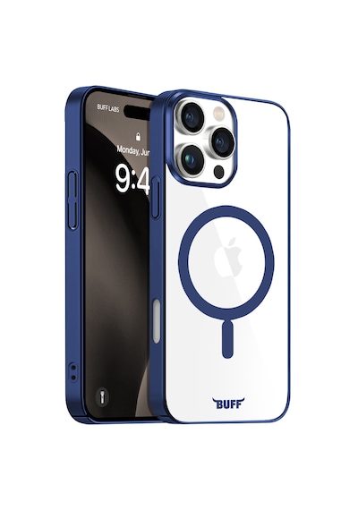 Apple Uyumlu iPhone Buff 16 Pro Max Magsafe Slim Fit Kılıf Blue