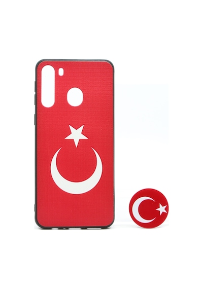 Nettech Samsung Galaxy A21 Uyumlu Desenli Popsocket Seri Arka