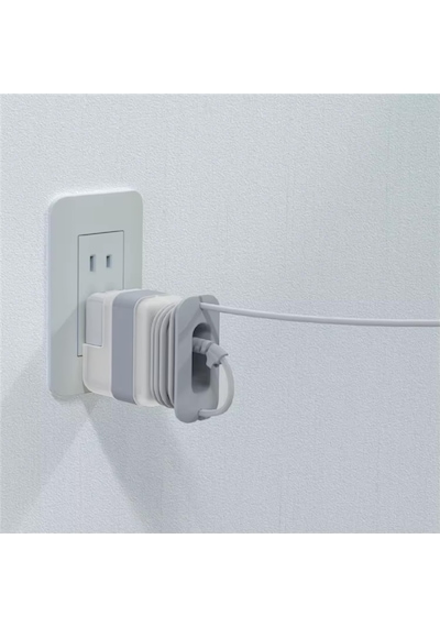 Macbook Şarj Aleti Kılıfı Pvc Sert Kapak + Kablo Düzenleyici 29w A1540, 30w A1882, 35w A2571 Usb-c Uyumlu Adaptör Koruyucu Gri