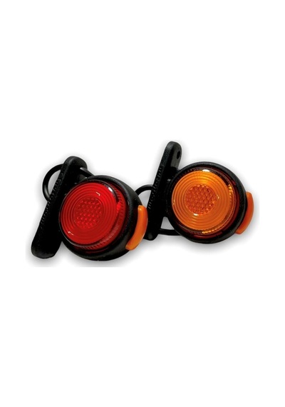 Ahmet Otomotiv 10 Adet Neon Mini Takoz Sarı-kırmızı 12v-24v