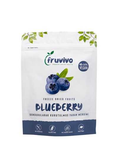 Fruvivo 2'li Freeze Dry Paket - Ahududu + Yaban Mersini - Dondurularak Kurutulmuş Meyve Cipsi Şeker İlavesiz %100 Doğal Vegan 40 G