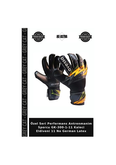 Özel Seri Performans Antrenmanim Sporcu Gk-300-1-11 Kaleci Eldiveni 11 No German Latex Çok Renkli