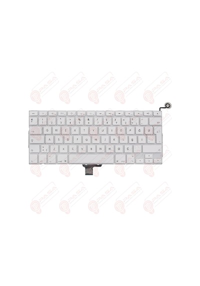 Apple Uyumlu MacBook MC207LL, MC207TU/A, MC516LL/A, MC516TU/A Klavye Beyaz Tuş Takımı Tuş Seti Türkçe
