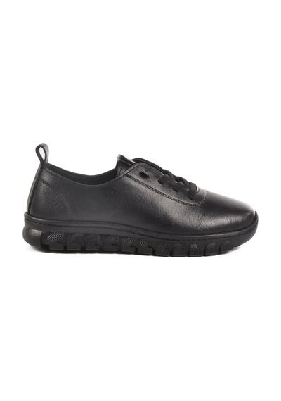 Voyager 9050k Kadın Siyah Deri 36-41 Casual Ayakkabı Siyah