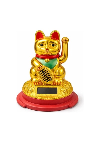 Hubrendy Emin Güneş Enerjili Pati Salayan Şans Kedisi Maneki Neko