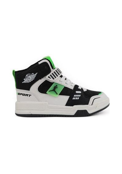 Cool King Jorans Uzun Boğazlı Ortopedik Taban Unisex Çocuk Spor Ayakkabı Yeşil