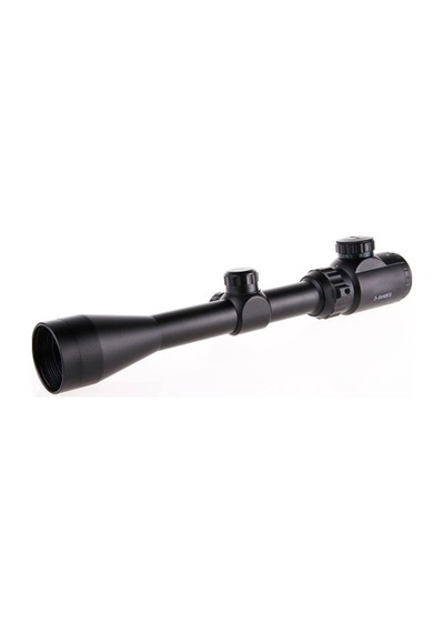 3-9x40 Zoomlu Çıft Işıklı Av Tüfeği Dürbünü Montaj Kelepçeli Sarı