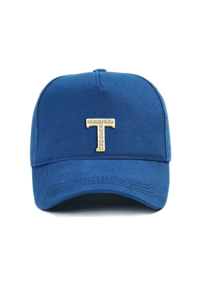 Twingold İsme Özel Gabardin Kep Şapka - Ab01005 - Saks Mavisi
