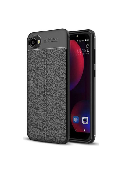 Htc Desire 12 Kılıf Deri Tarzı Niss Silikon Case