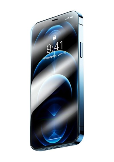 Baseus Apple Uyumlu   iPhone 12 Pro Max 6.7 0.3Mm Hd Anti-Drop Tempered Kırılma Şeffaf