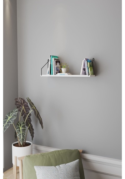 Duvar Rafı Kitaplık Mutfak Banyo Yaşam Alanı 20 X 70 Cm 1 Adet Beyaz
