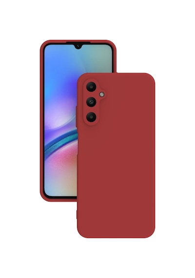 Samsung Galaxy Uyumlu A05s Kılıf Kamera Korumalı Silikon Rubber Arka Kapak Kırmızı