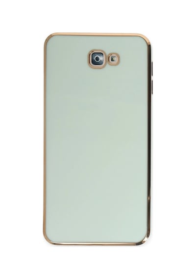 Uray Store Samsung Galaxy Uyumlu  J7 Prime Kılıf Volet Silikon - Açık Yeşil