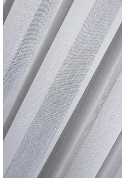 Seyfioğulları Taç Bambu Şantuk Tülperde Seyrek Pile Kırık Beyaz