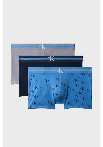 Calvin Klein Pamuklu 3 Pack Boxer Erkek Boxer Lv00nb4636 Nkm Gri-lacivert-mavi