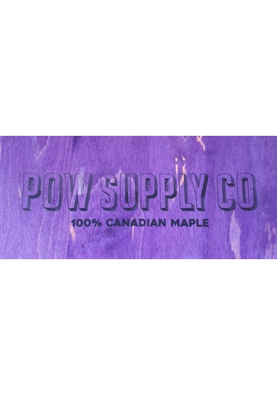Pow Supply Co 8,25 Stack Logo Kaykay Tahtası Mor