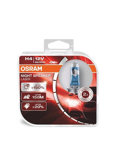 Bulacaksin Osram Night Breaker Laser H4 Ampul 64193Nl - %150 Daha Fazla Işık