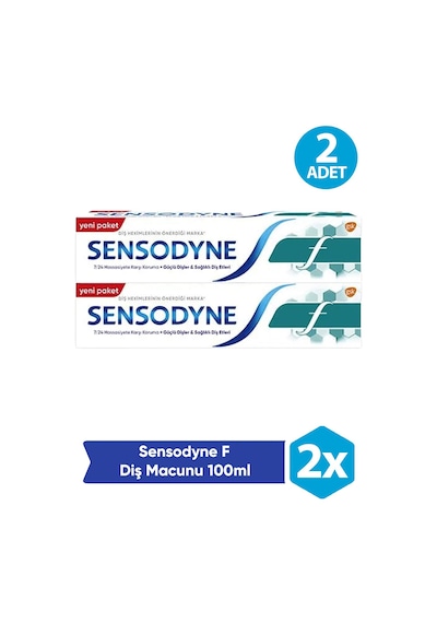 Sensodyne Diş Macunu F Florürlü Yetişkin 100 Ml 2 Adet