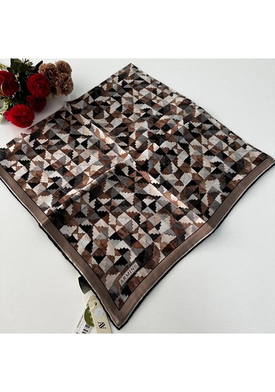 Armine Sura Saf İpek Eşarp 24-25 Sonbahar Kış Sezonu Pkt0604-29914 Çok Renkli