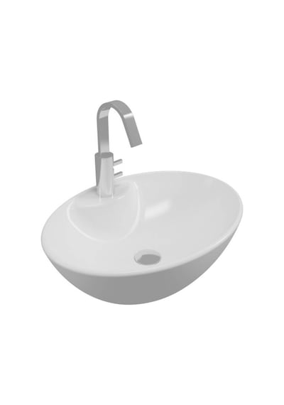 Serel - Chamonix Çanak Lavabo Beyaz 41 55 Cm  - Ch34tds110h-