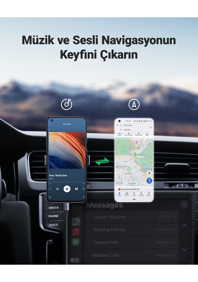 Ugreen Usb-c Jack Aux Ses Kablosu 3.5 Mm, Gümüş, 30633 -