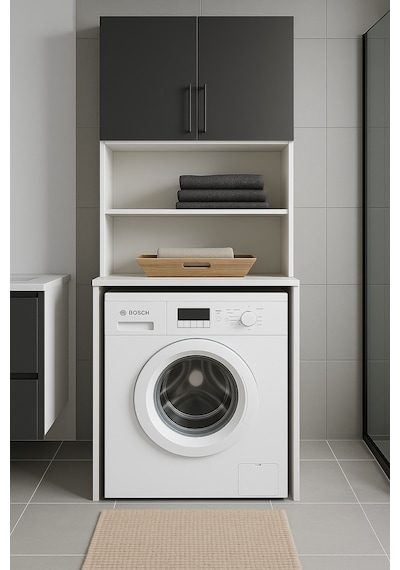 Modern Banyo Dolabı Antrasit