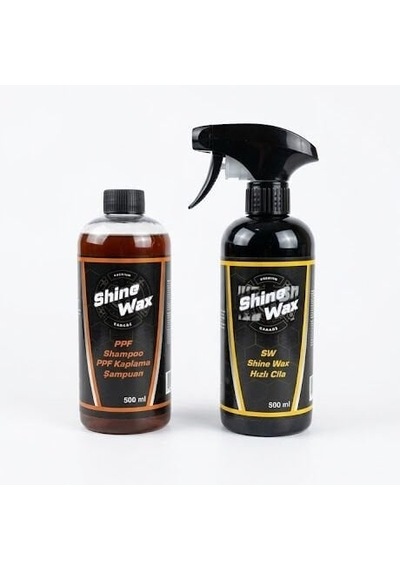 Shine Wax Ppf Şampuan & Hızlı Cila 500 Ml 2'li Set