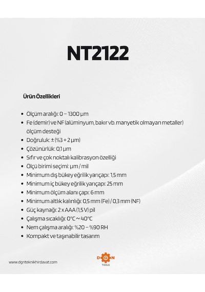 Nt Tools Kaplama Kalınlık Ölçer 0 1300 Μm