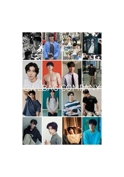 Owl Bag Byeon Woo Seok Desenli Tasarım 16 'lı Fotokart Seti