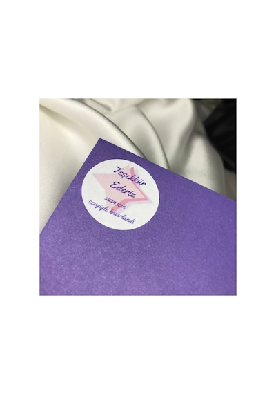 3 Cm 190 Adet Sizin Için Sevgiyle Hazırlandı Etiketi Teşekkür Ederiz Sticker Çok Renkli