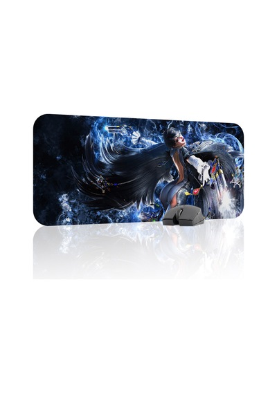 Bayonetta Kaymaz Dikişli Kauçuk Oyuncu Mousepad V5 - 70x30 Xl Gaming Mouse Pad Fare Altlığı