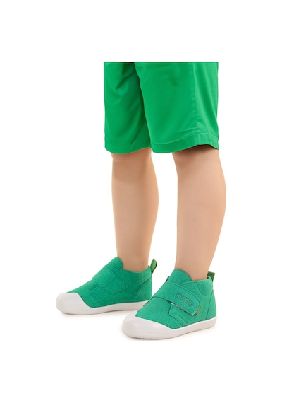 Kiko Kids Winnie Cırtlı Erkek Bebek Günlük Bot Ayakkabı Yeşil