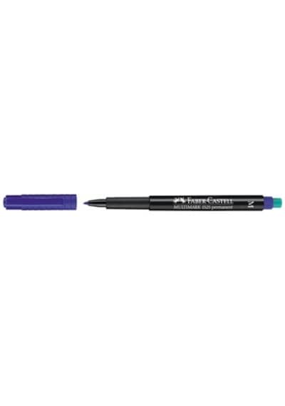 Faber-castell Permanent Asetat Ve Cam Kalemi M Uç 1.0 Mm Mavi - 10 Adet Toptan Paket