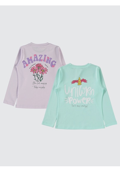 Civil Girls Kız Çocuk 2'li Sweatshirt 5-13 Yaş Mint