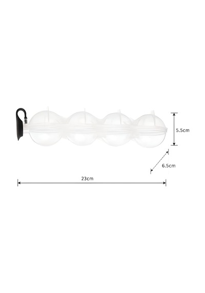4 Lü Pratik Küre Buz Kalıbı Top Sunum Buzu Çok Renkli