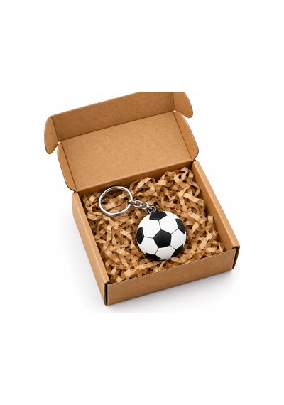 3d Anahtarlık Futbol Topu 3 Cm Siyah Beyaz Qtop Q-0910