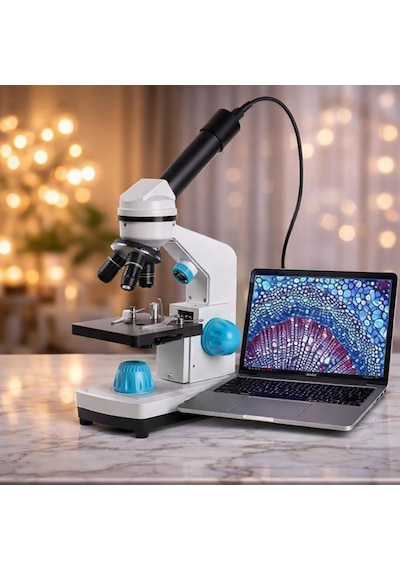 Artnest Profesyonel 2000x Zoom Dijital Biyolojik Mikroskop Hd Monoküler 2mp Elektronik Lens