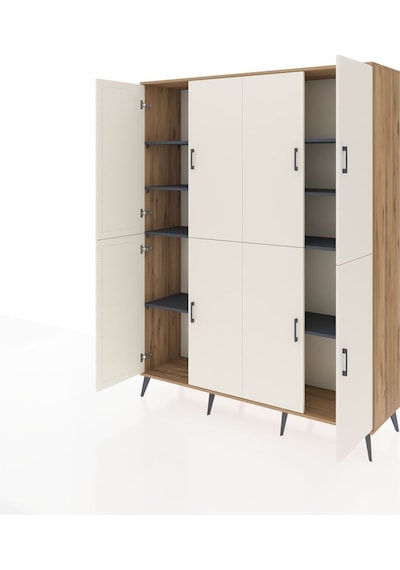 Hyperion Gardrop 8 Raflı 8 Kapaklı 176x44x221 Çam-aytaşı/antrasit Aytaşı/antrasit Hyperion Gardrop 8 Raflı 8 Kapaklı 176x44x221 Çam-aytaşı/antrasit Aytaşı/antrasit