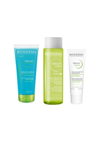 Sebium Foaming Gel Tüp 200 Ml+ Sebium Lotion 200 Ml+ Sebium Hydra Cream 40