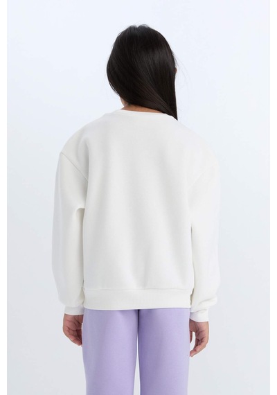 Defacto Kız Çocuk Relax Fit Bisiklet Yaka Baskılı Sweatshirt D1549a824wnwt32 Beyaz Defacto Kız Çocuk Relax Fit Bisiklet Yaka Baskılı Sweatshirt D1549a824wnwt32 Beyaz