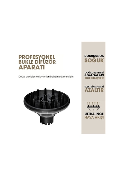 Ghd Profesyonel   Kıvırcık Saç Difüzörü Siyah