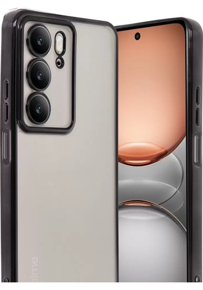 Newface Realme C75 4g Kılıf Razer Lensli Silikon - Siyah