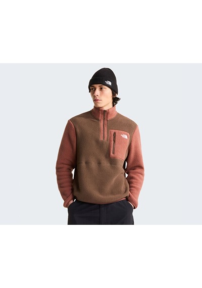 The North Face M Yumıorı 1/4 Zıp Erkek Outdoor Çeyrek Fermuarlı Polar Üst Nf0a883suh01 Kahverengi