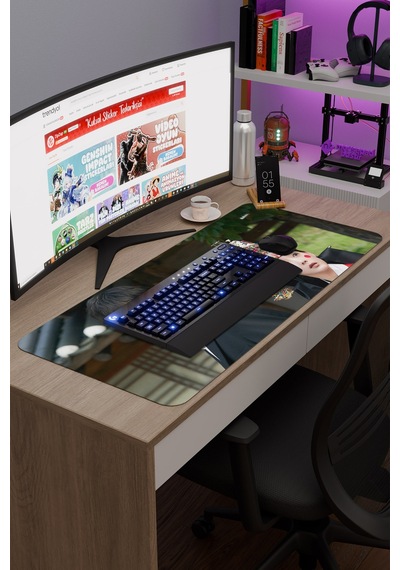 Mr Plankton K Drama Kdrama V1 90x40 Xxl Gaming Kauçuk Kaymaz Taban Mouse Pad Fare Altlığı