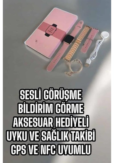 Akıllı Saat Sesli Görüşme Bildirim Görme Uyku Ve Sağlık Takibi