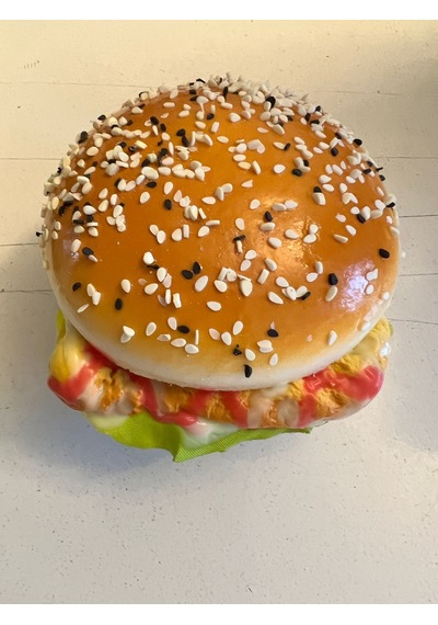 Magnetli Yapay Hamburger Buz Dolabı Süsü Ve Oyuncak